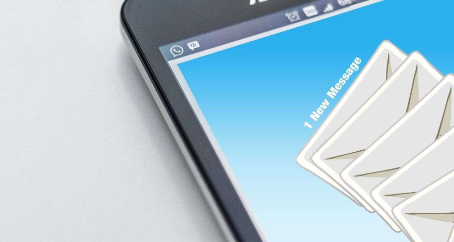 emails on a mobile device