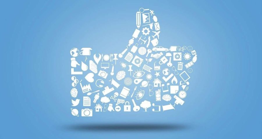 Social media thumbs up