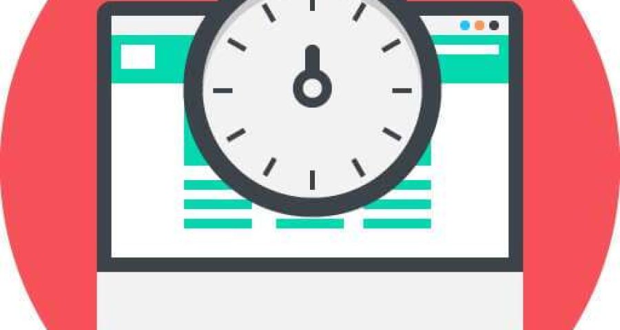 Loading Speed Clock Computer Screen