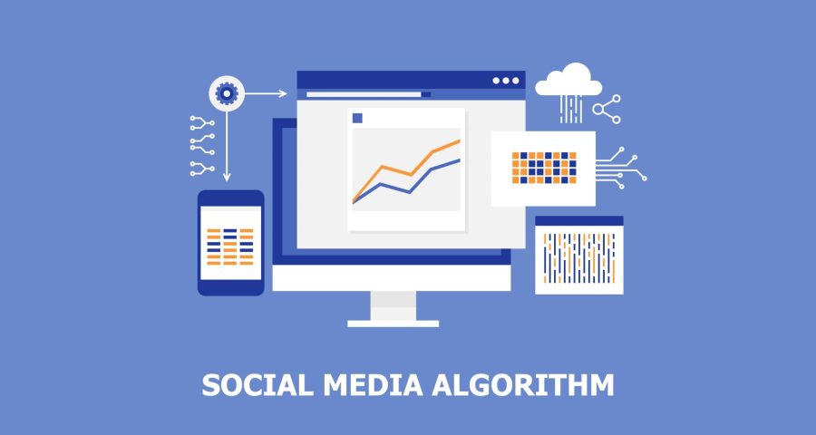 Social,Media,Algorithm,,Digital,Technology,,Computer,Programming,Vector,Concept,On