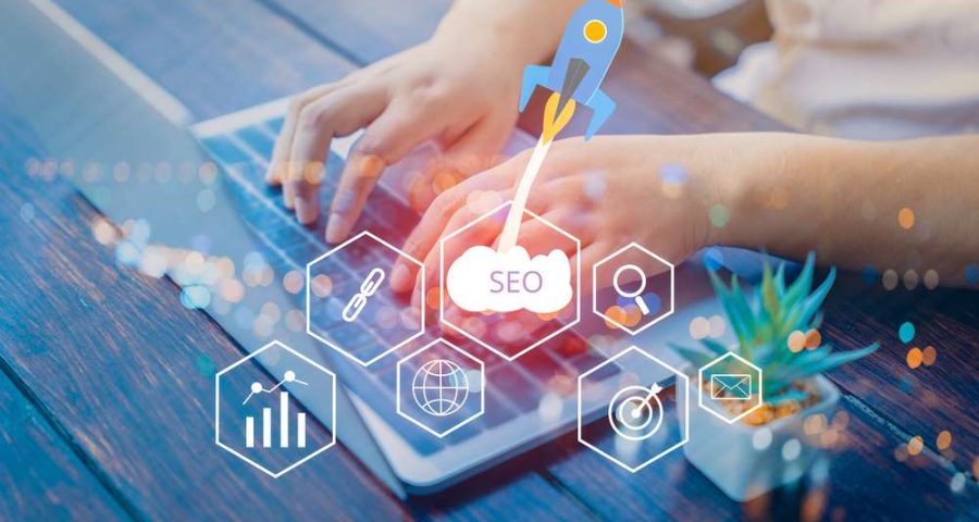 Seo,Search,Engine,Optimization,Concept,With,Laptop,Computer.,Ranking,Traffic