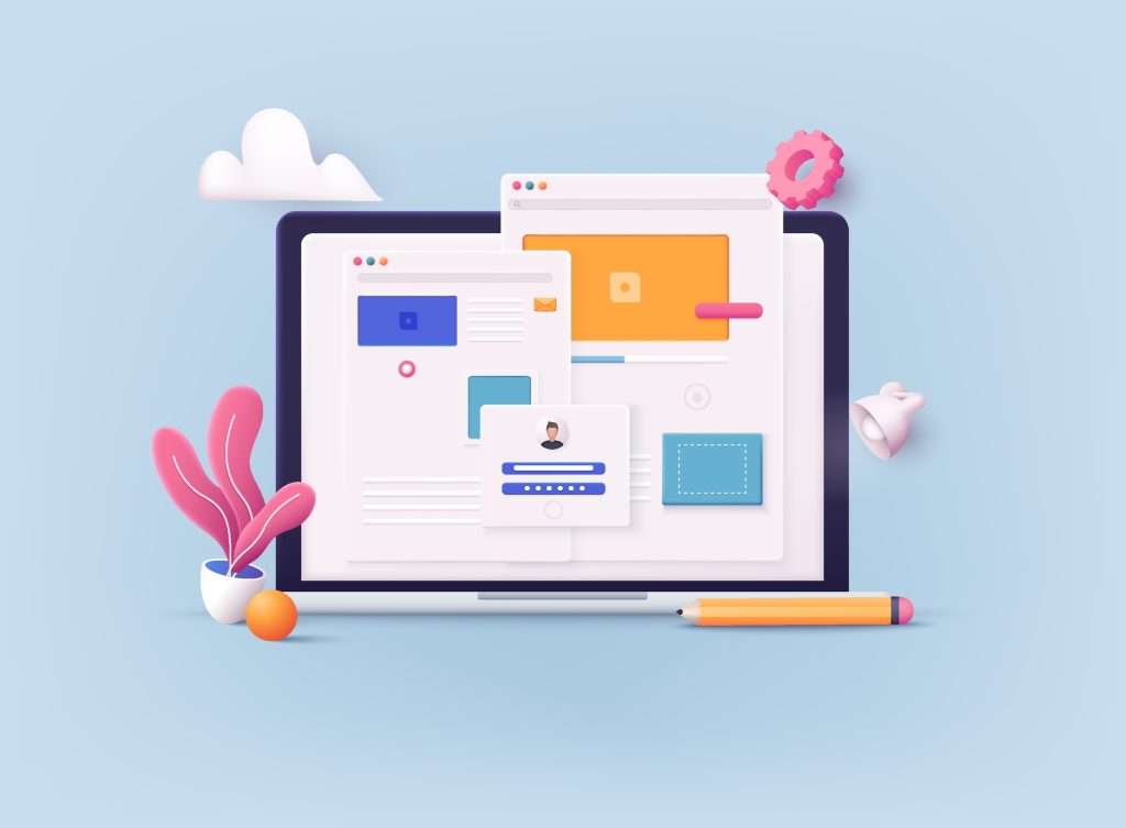 website pages overlapping