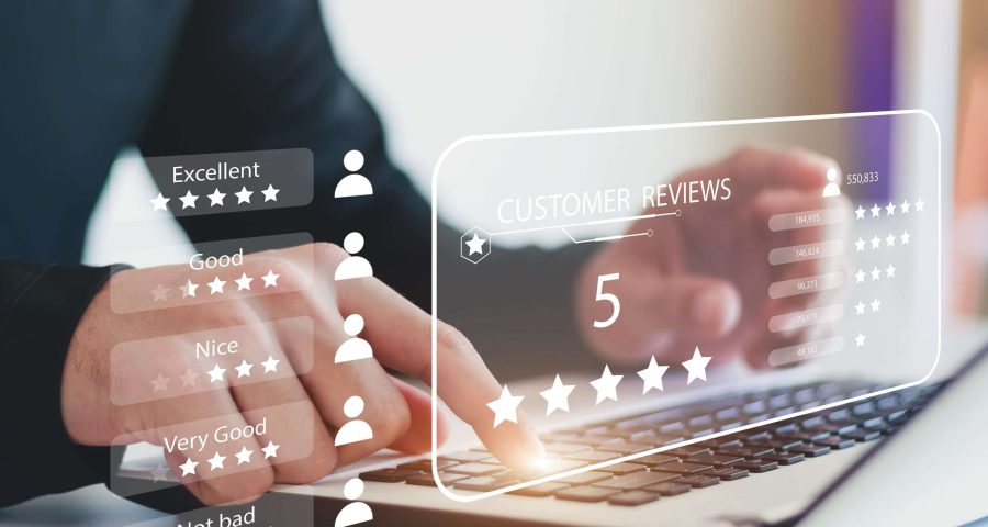 customer review infographic