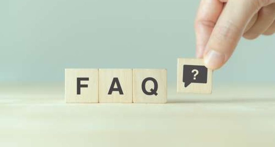 FAQ in block letters