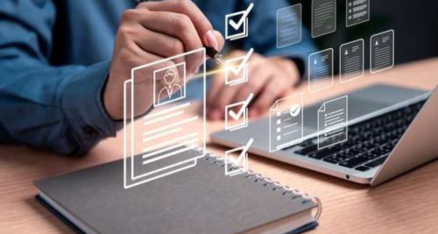 business owner optimizing google business profile with services hours information and custom descriptions