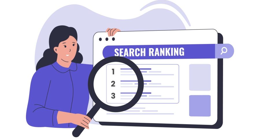 Keyword rankings on a search engine page