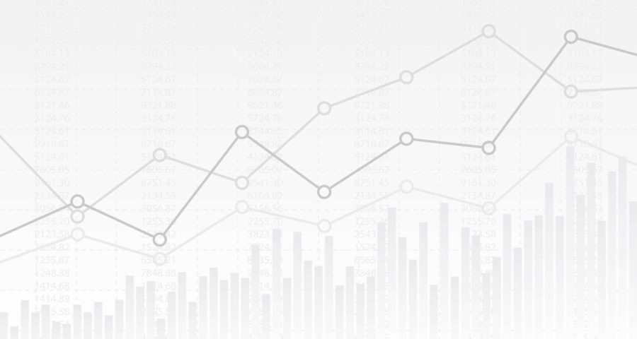 line graphs showing data points